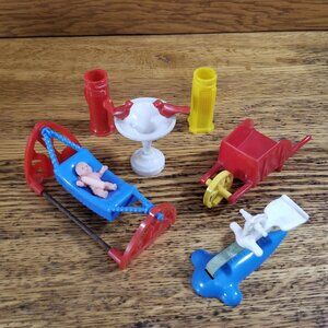 Vintage Dollhouse Accessories Lot – Acme, Renwal & Unmarked – Lot #9